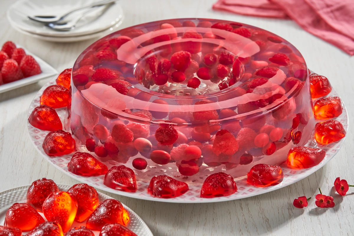 Repostería — gelatina de frutos rojos